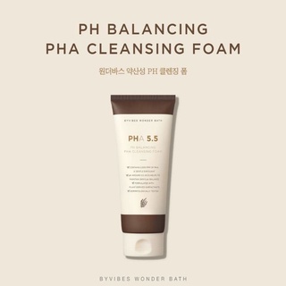(Hàng Công TY) Sữa Rửa Mặt Byvibes Wonder Bath PHA 5.5 PH Balancing PHA Cleansing Foam 130ml