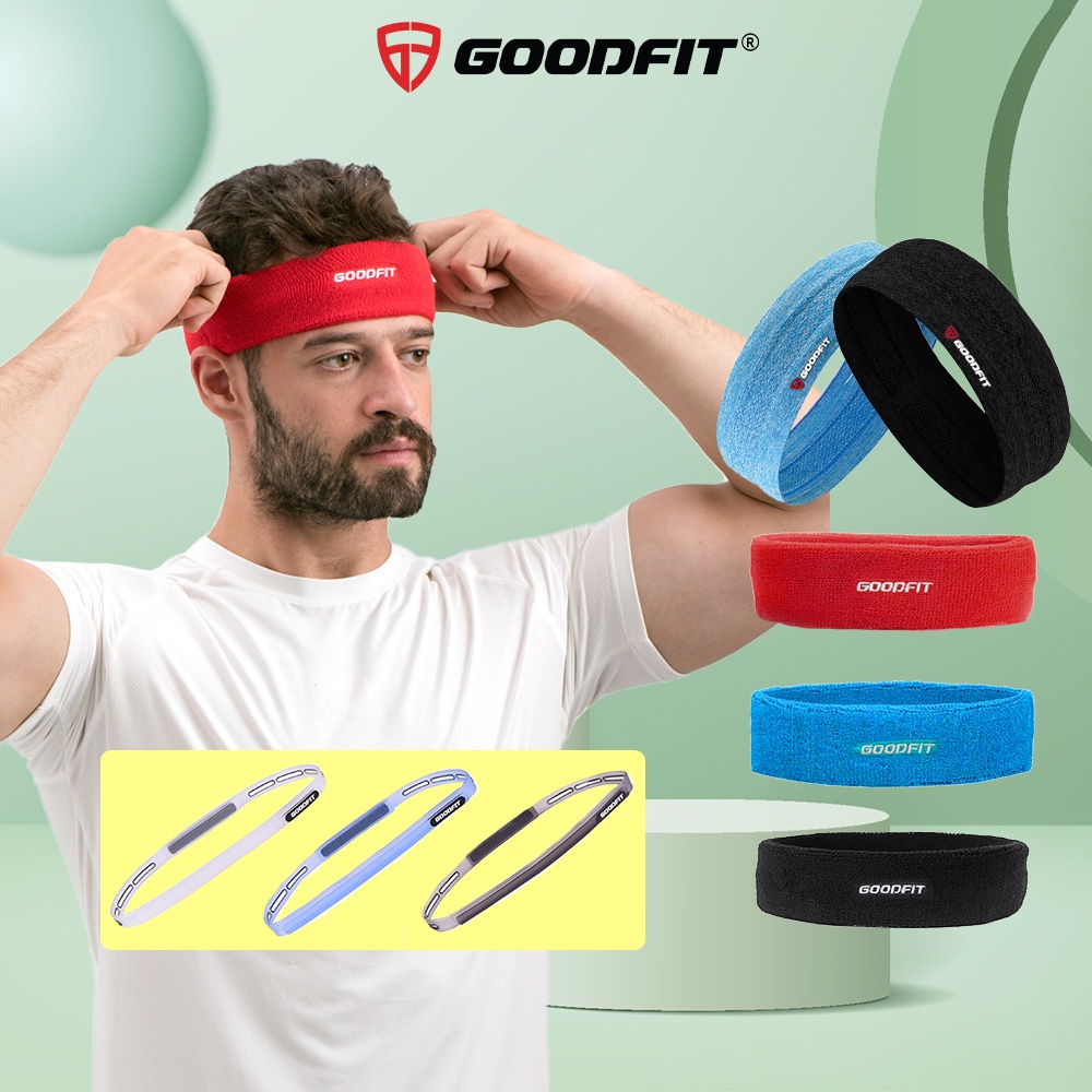 Mô tả Băng đô thể thao headband goodfit co giãn 4 chiều, thấm hút mồ hôi - 1