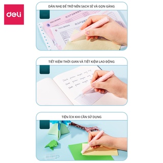 Hồ Keo Khô Dạng Bút Deli Màu Hồng/ Xanh/ Tím Keo Trong Suốt Màu Sắc Trang Nhã Keo Siêu Dính Nhanh Khô Thiết Kế Vặn