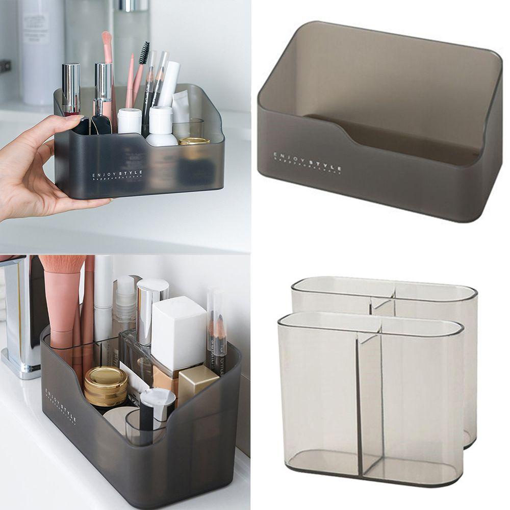 MARGREDY Hộp đựng đồ trang điểm, Hộp đựng tủ gương đa năng gia dụng, Hộp đựng đồ trang điểm bằng nhựa trang sức Dụng cụ sắp xếp mỹ phẩm Đồ dùng phòng tắm