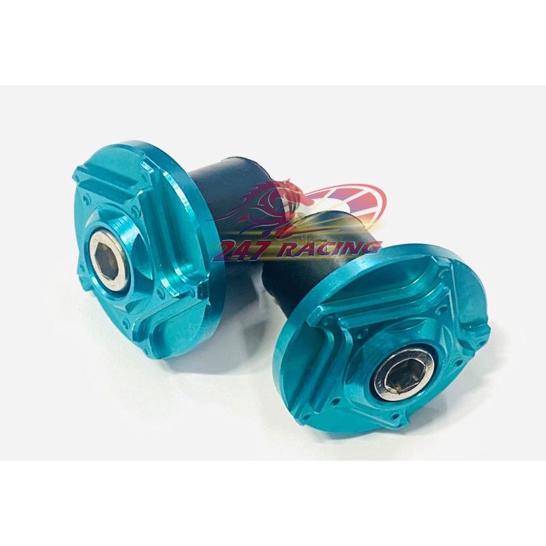 Gù tay lái Titan Xanh Lục GR5 gắn tay lái xe máy Sirius,Exciter,Wave,Dream...nhôm CNC lên màu