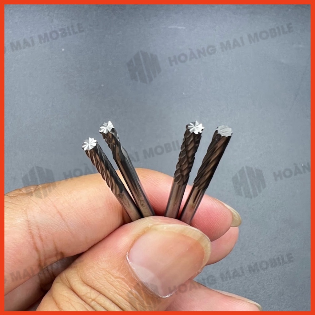 Mũi mài ic màn, viền camera điện thoại dùng với máy mài cầm tay trục 3.0mm