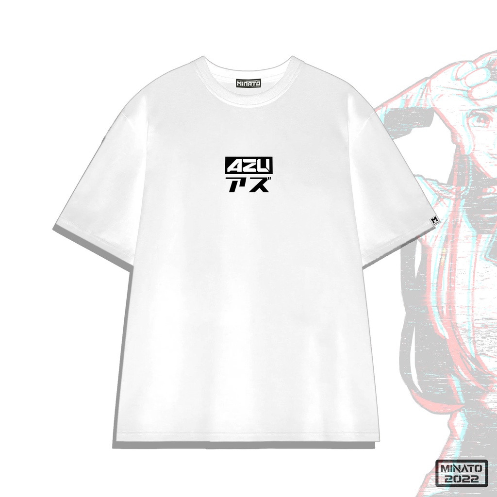 Áo Thun Azu Trắng Đen Unisex Nam Nữ