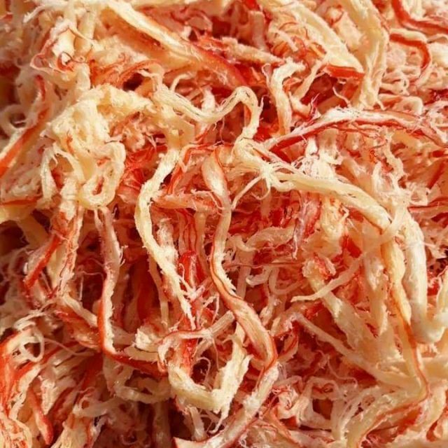 Mực Xé Sợi Hấp Dừa hàng loại 1 cao cấp chuẩn Tháilan - Túi Zip 500Gr