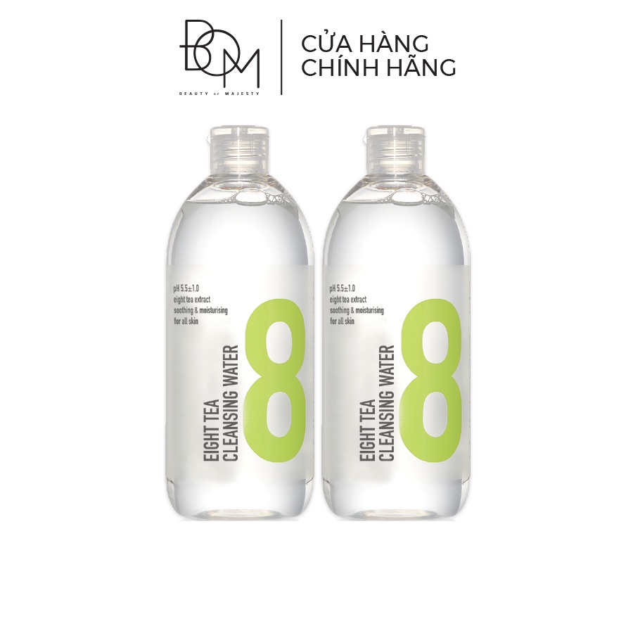 Ảnh Combo 2 Chai Nước Tẩy Trang Làm Sạch Da Không Chứa Cồn BOM Eight Tea 500ml x 2 2