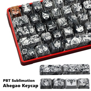 108 Phong Cách Chìa Khóa Ahegao Keycap PBT Thăng Hoa Anime Nhật Bản Keycap Cho Anh Đào Gateron Filco Kailh