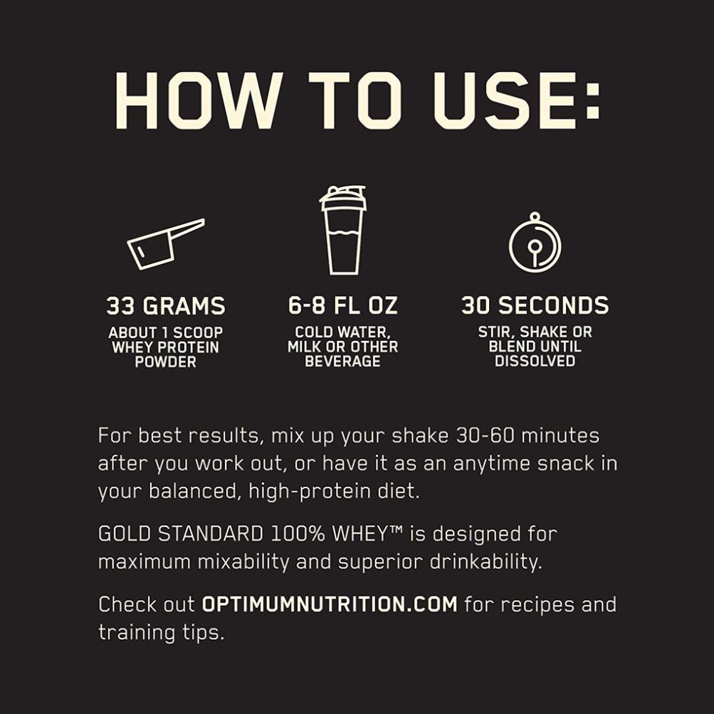 GOLD STANDARD 100% WHEY - SỮA PROTEIN ISOLATE HỖ TRỢ PHÁT TRIỂN CƠ BẮP (10 LBS)