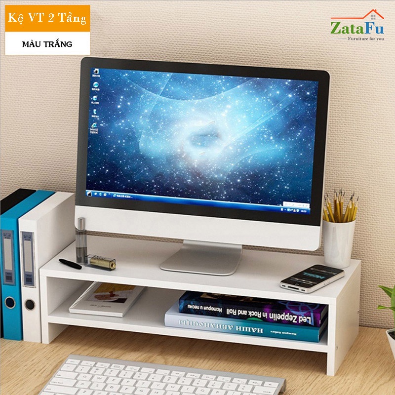 Kệ Giá Đỡ Màn Hình Máy Tính 2 Tầng KVT-02 ZataFu | Shopee Việt Nam