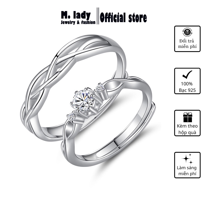 925 Silver Engagement Ring, adjustable by Solar Home.8686