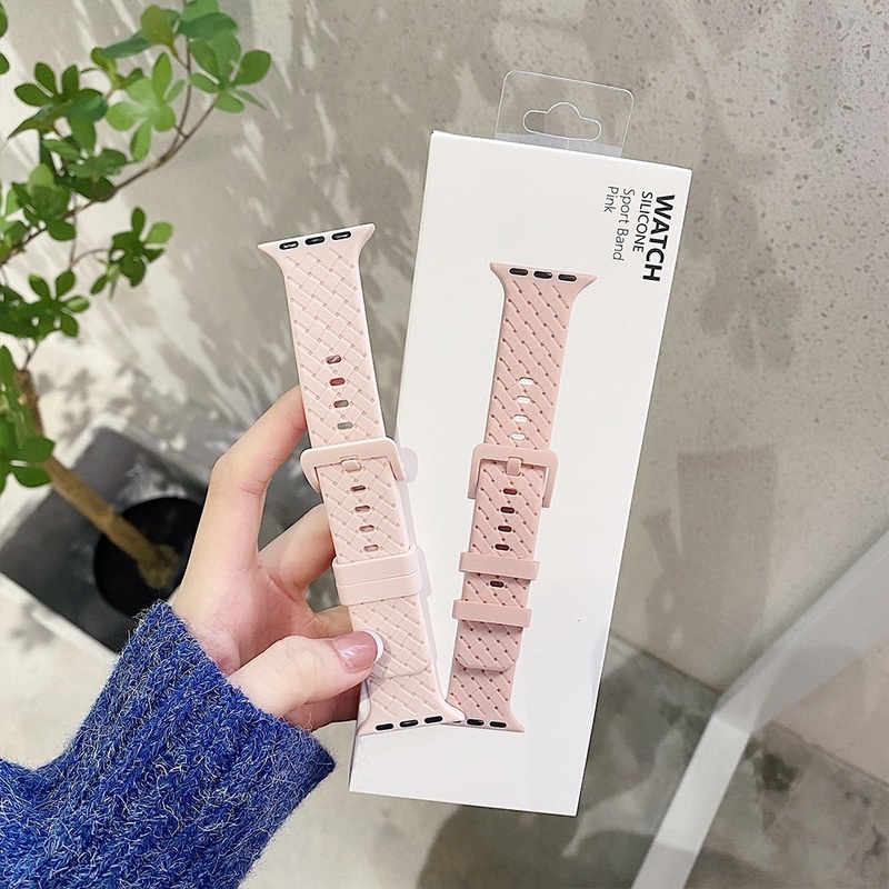 Dây đeo silicon cho dây đeo đồng hồ apple Series 11 10 46MM 9 ultra 8 7 6 SE 3 5 4 3 2 1 Band 44 / 40mm vòng tay cho i-watch Ultra 2 49MM 45MM 41MM 38 42 mm dây đeo cổ tay phụ kiện