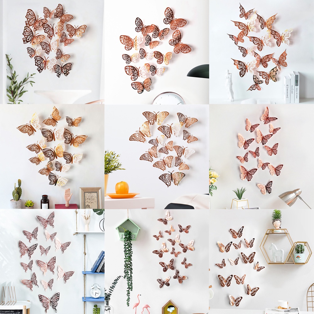 Hollow Butterfly Home Decoration Festive Party Layout Cardboard ...