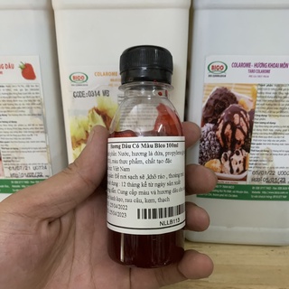 ✿✿✿HƯƠNG LIỆU THỰC PHẨM CÓ MÀU BICO ĐẬM ĐẶC CHAI NHỎ 100GR (Sữa/Lá Dứa/Dâu/Cam/Socola/Khoai Môn)✿✿✿