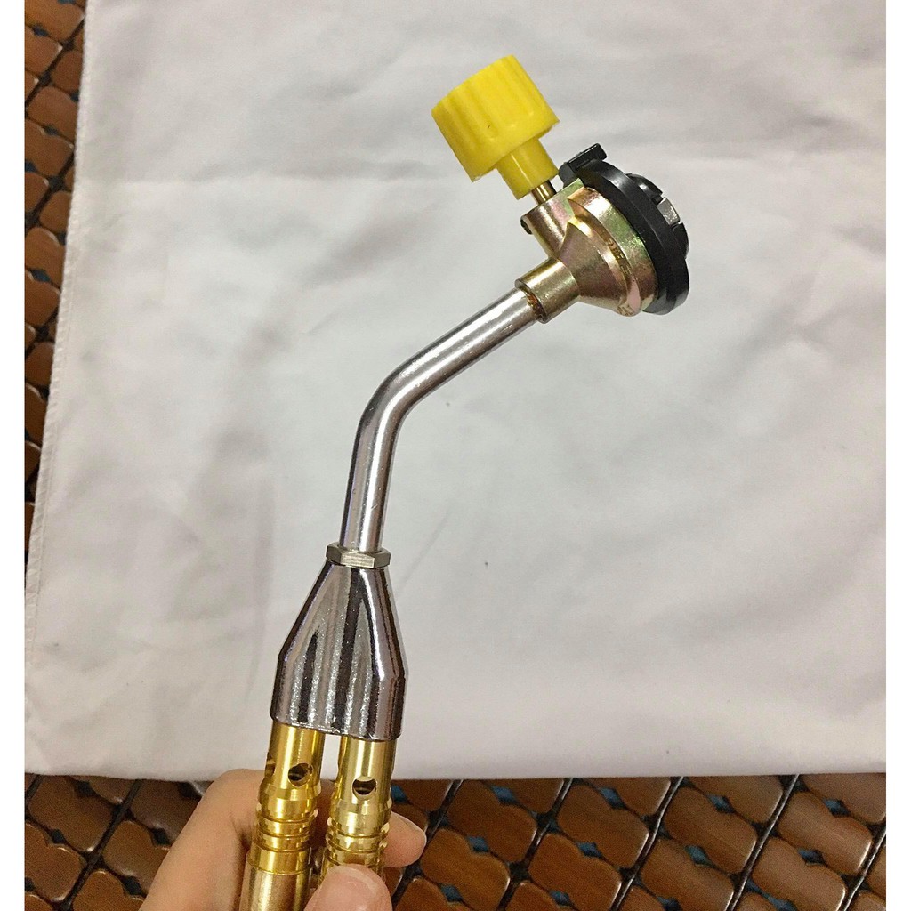 Đèn khò Gas Đôi-Lắp Bình Gas Mini Tiện Lợi - Khò ga 2 lòng - Đèn khò ga mini
