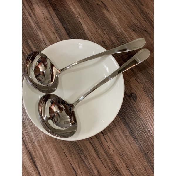 Muôi múc canh inox cao cấp hàng xuất Mỹ 24cm inox 18/10 304 sáng bóng ơi