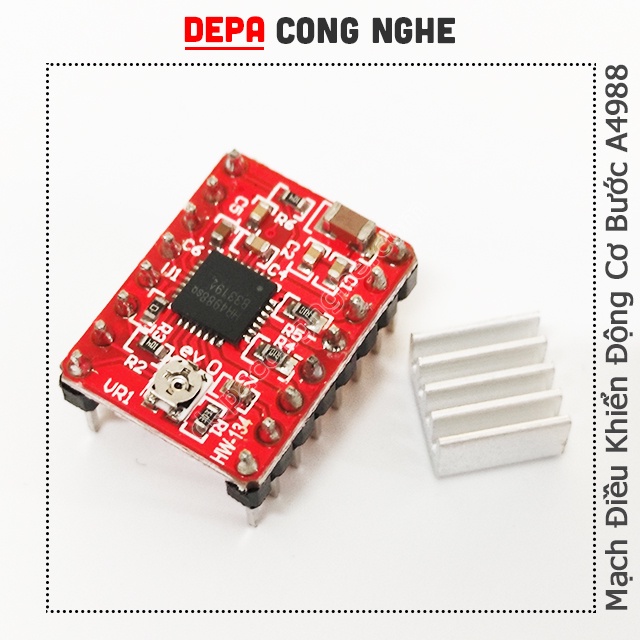 Mạch Điều Khiển Động Cơ Bước A4988, Điều Khiển Máy In 3D, Tương Thích ...