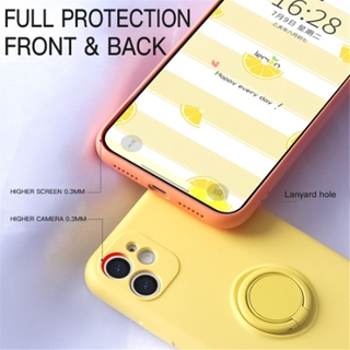Iphone 11 12 13 14 15 Pro Max 12 13 mini Silicone Nhẫn Giá Đỡ Chân Đế Ốp Lưng Điện Thoại Dây Mềm