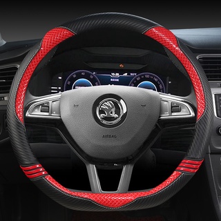 Bao Da Vô Lăng Ô Tô Cho Skoda Octavia A5 A7 RS Octavia 2 3 Combi Phụ Kiện Nội Thất Ô Tô