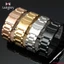 Dây Đồng Hồ Chất Liệu Thép Không Gỉ Mạ Vàng Hồng 18mm 20 22 24mm