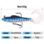 1 Mồi Câu Cá Giả Hình Cá 3D Mềm Mại 9cm / 9.5g
