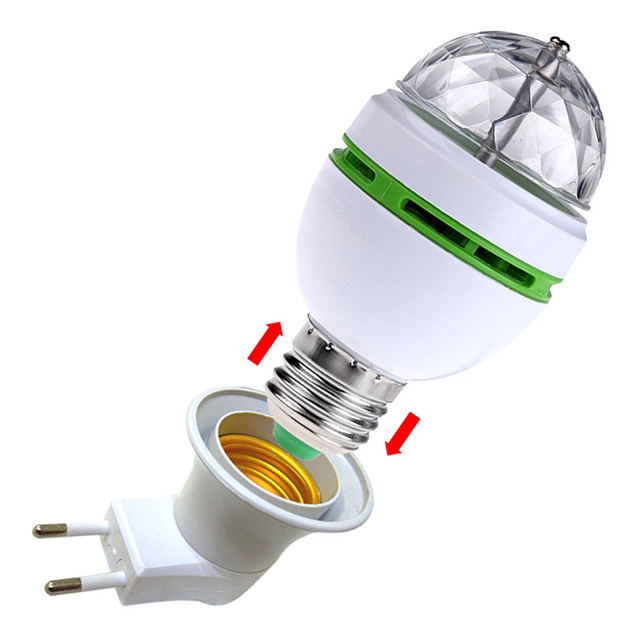 đèn led xoay 7 màu tự động | Shopee Việt Nam