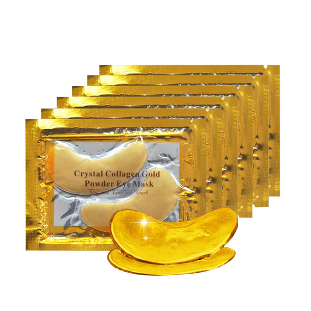 Set 10 Mặt Nạ Mắt Collagen Pha Lê Vàng Chăm Sóc Da Chống Nếp Nhăn