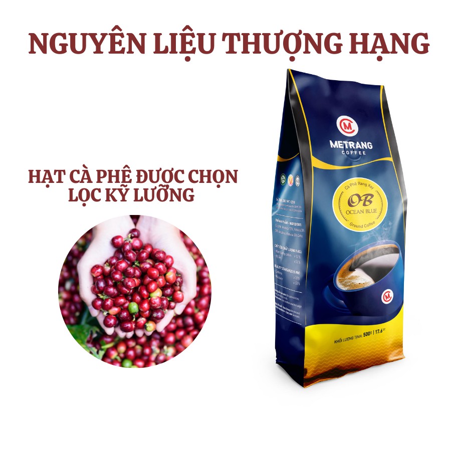 Ảnh Cà phê Mê Trang Ocean Blue (OB) - Túi bột 500g 4