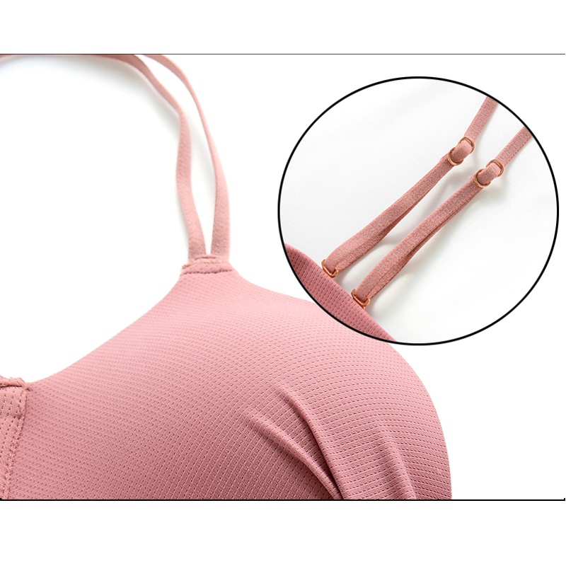 Áo Lót Nâng Ngực Không Gọng Dây Chéo Lưng Thời Trang 32-38ab