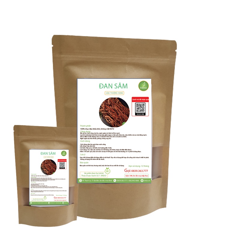[Mã BMLT35 giảm đến 35K đơn 99K] Đan sâm khô thượng hạng JINDO 1kg tác dụng hỗ trợ tim, bế kinh, mất kinh