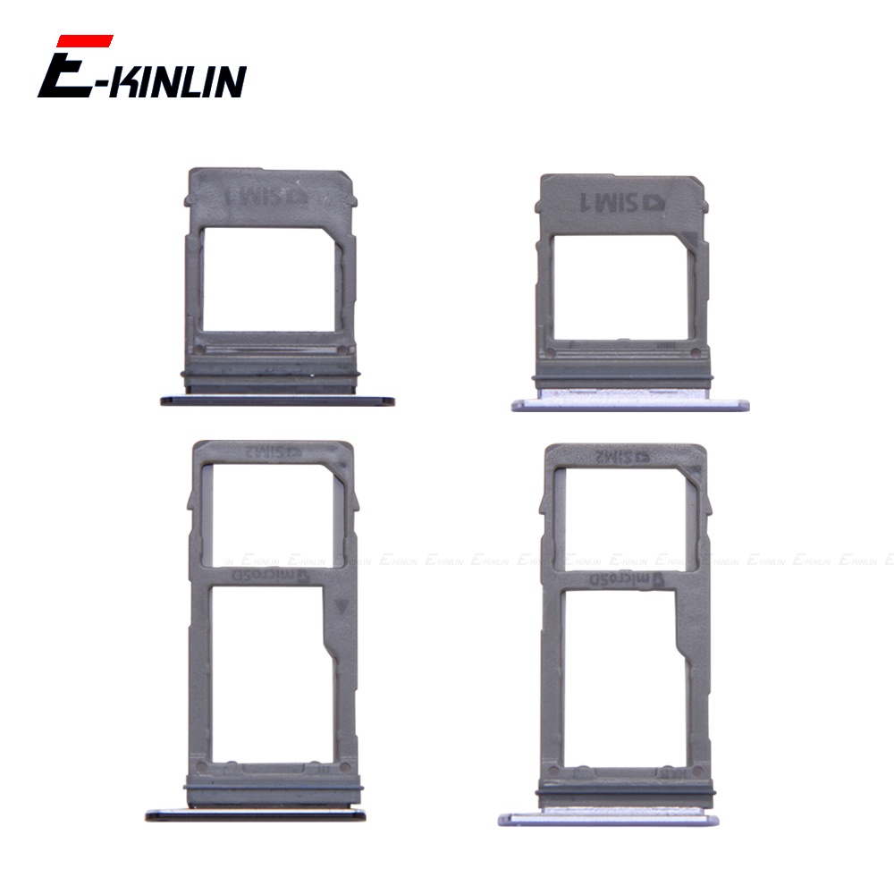 Thẻ Sim / Micro SD Khay Đựng Thẻ Ổ Cắm Khe Cắm Hộp Đựng Đầu Nối Adapter Đầu Đọc Cho Samsung Galaxy A8 A6 Plus 2018 Thay Thế Các Bộ Phận
