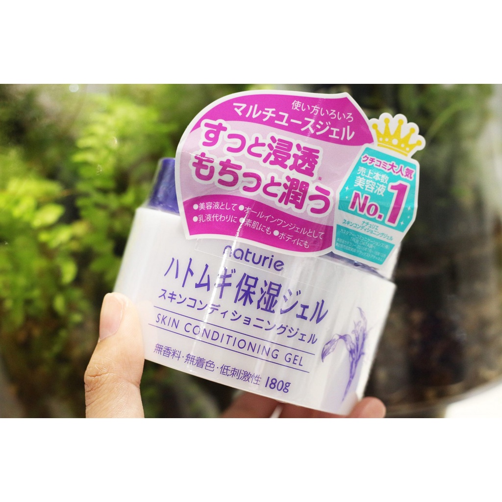 Gel Dưỡng Ẩm Da Hạt Ý Dĩ Naturie Nhật Bản 180g