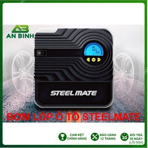 Bơm Lốp Ô Tô STEELMATE Bảo Hành 6 Tháng – Bơm Xe Ô Tô, Xe Máy Thông Minh Cảm Biến Hơi Tự Ngắt
