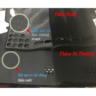 Thảm taplo xe Kia Forte 2009 - 2012, 2013, 2014, 2015 nhung lông cừu cao cấp, chống nóng tốt, vừa khít form xe
