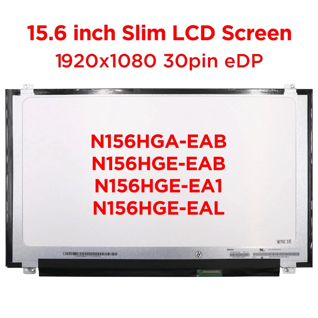 Nuovo schermo di ricambio LED LCD 15,6 FHD per N156HGE-EA2.C2 N156HGE