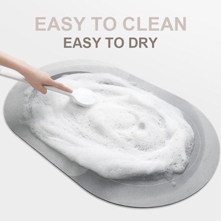 Thảm lau chân silicon chống trượt siêu thấm, thảm chùi chân đế cao su dày dặn cao cấp