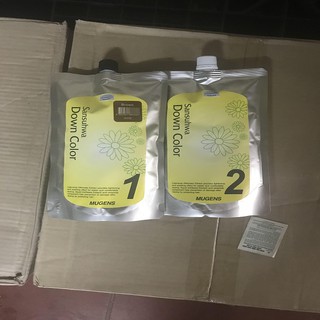 Nhuộm phủ bạc thời trang màu nâu (Hàn Quốc)  mugens sansuhwa down color brown 2 x 450g