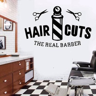 Decal Trang trí Barber, Salon cắt tóc Nổi bật, tăng tính thẩm mỹ, thu hút khách hàng P2