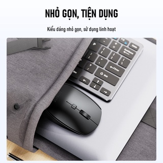 Chuột Không Dây ROBOT M205 - USB 2.4Ghz, Nhỏ Gọn, Có Nút Tùy Chỉnh Độ Phân Giải, Phù Hợp PC/ Laptop