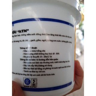 Keo bóng nước ATM đậm đặc tạo bóng cho bề mặt sơn, chống bám bụi, tăng độ bền màu sơn