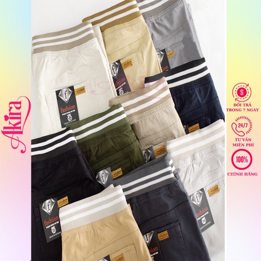 Quần short nam kaki lưng thun co giãn, thoáng mát, basic dễ phối đồ