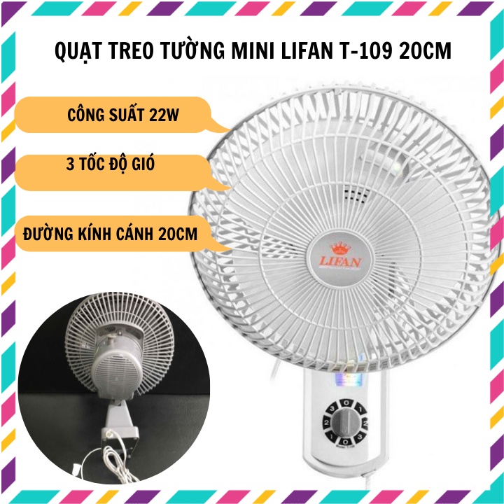 Quạt Treo Tường Đường Kính 20cm: Lựa Chọn Tuyệt Vời cho Không Gian Nhỏ