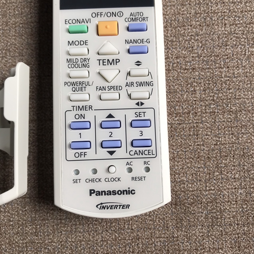 Điều khiển điều hoà Panasonic inverter 2 chiều econavi hàng zin theo máy, BH 6 tháng