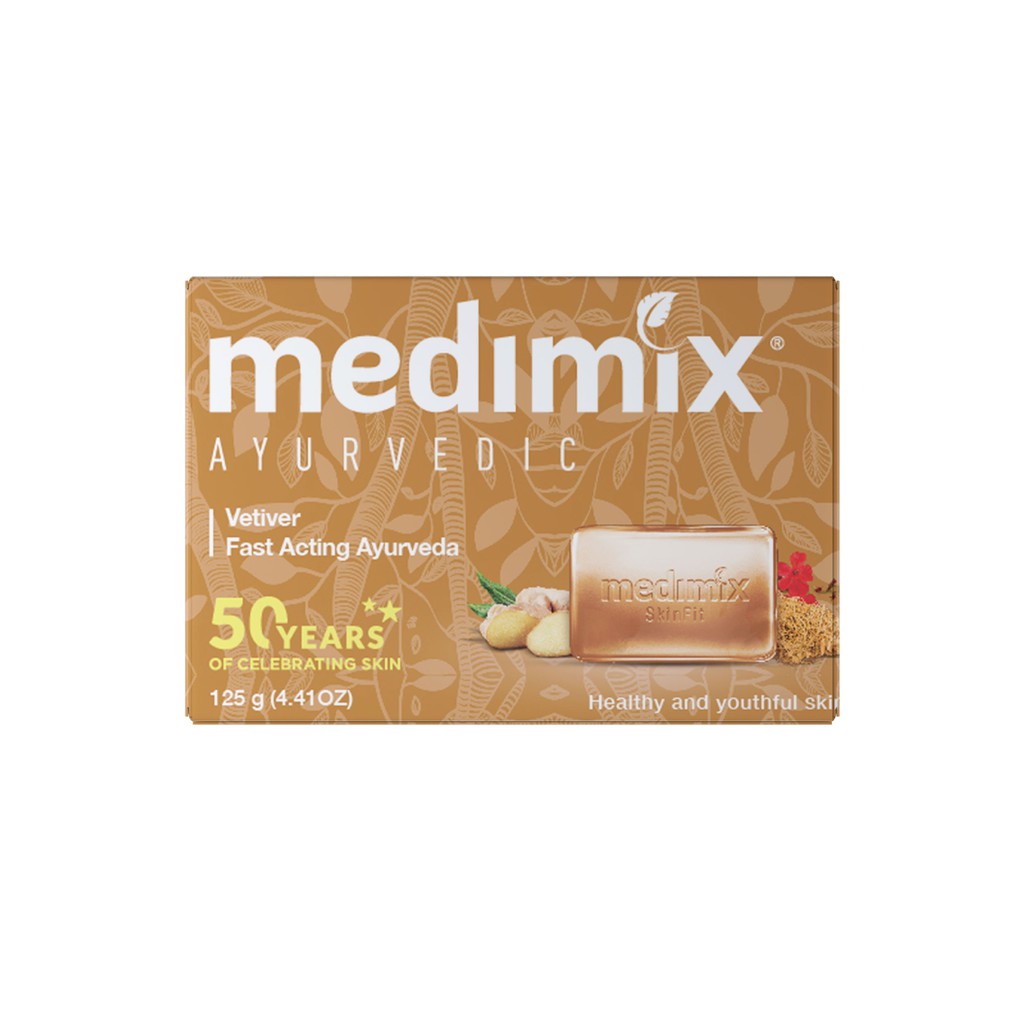 Ảnh Xà Phòng Medimix Cỏ Hương Bài Vetiver - sạch khuẩn mụn 125g 2
