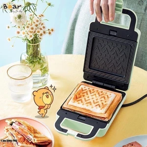 Máy nướng bánh BEAR 600W 2 bộ khuôn chống dính teflon cao cấp