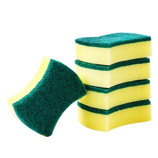 Combo 3 miếng cọ rửa chén bát xanh vàng tiện dụng - Miếng bọt biển cọ rửa xoong nồi