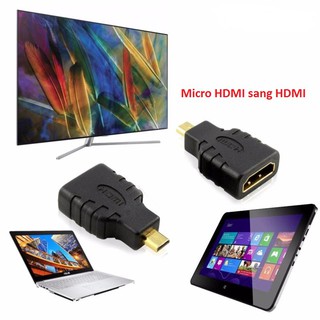 Đầu Chuyển cổng Micro HDMI sang HDMI - Micro HDMI to HDMI - Màu đen - MICRO HDMI TO HDMI