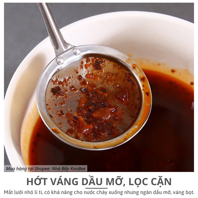 Muôi Vá Vớt Bọt Đa Năng KOOBEE – Lọc Váng Mỡ, Chiên Rán, Rây Bột Siêu Tiện Lợi (NB53)