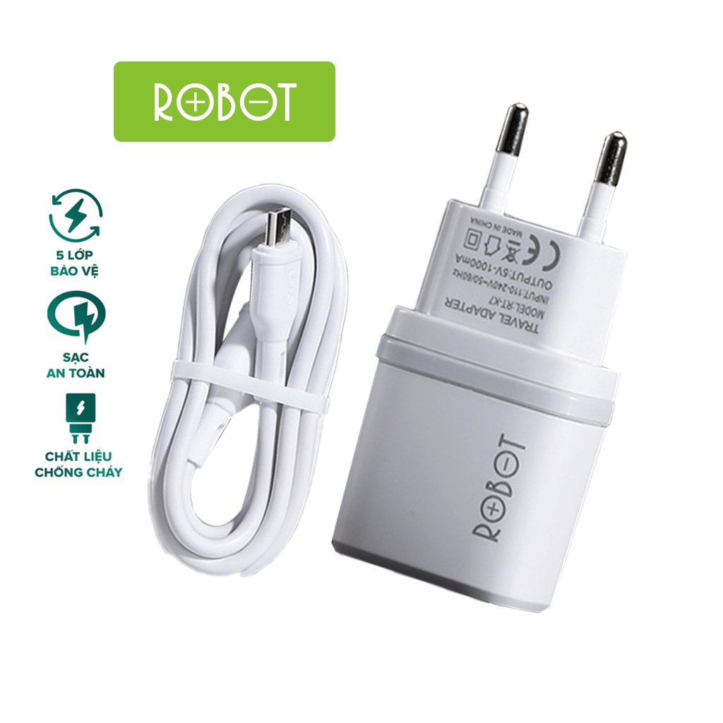 Ảnh Cốc Sạc ROBOT RT-K7 - Kèm Cáp Micro 1m 2