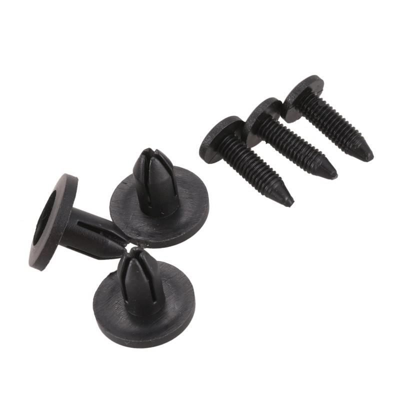Bộ 50 6mm Nhựa Đẩy Loại Đinh Tán Cản Pin Kẹp