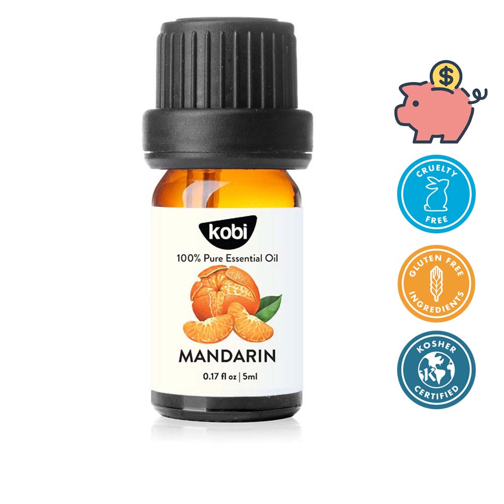 Tinh dầu Vỏ Quýt Kobi Mandarin essential oil giúp cân bằng cảm xúc, giảm stress, chống trầm cảm - 5ml
