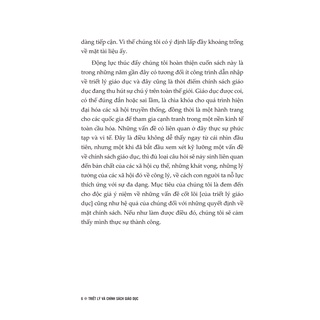 Sách Triết lý Và Chính Sách Giáo Dục  - Quảng Văn Books